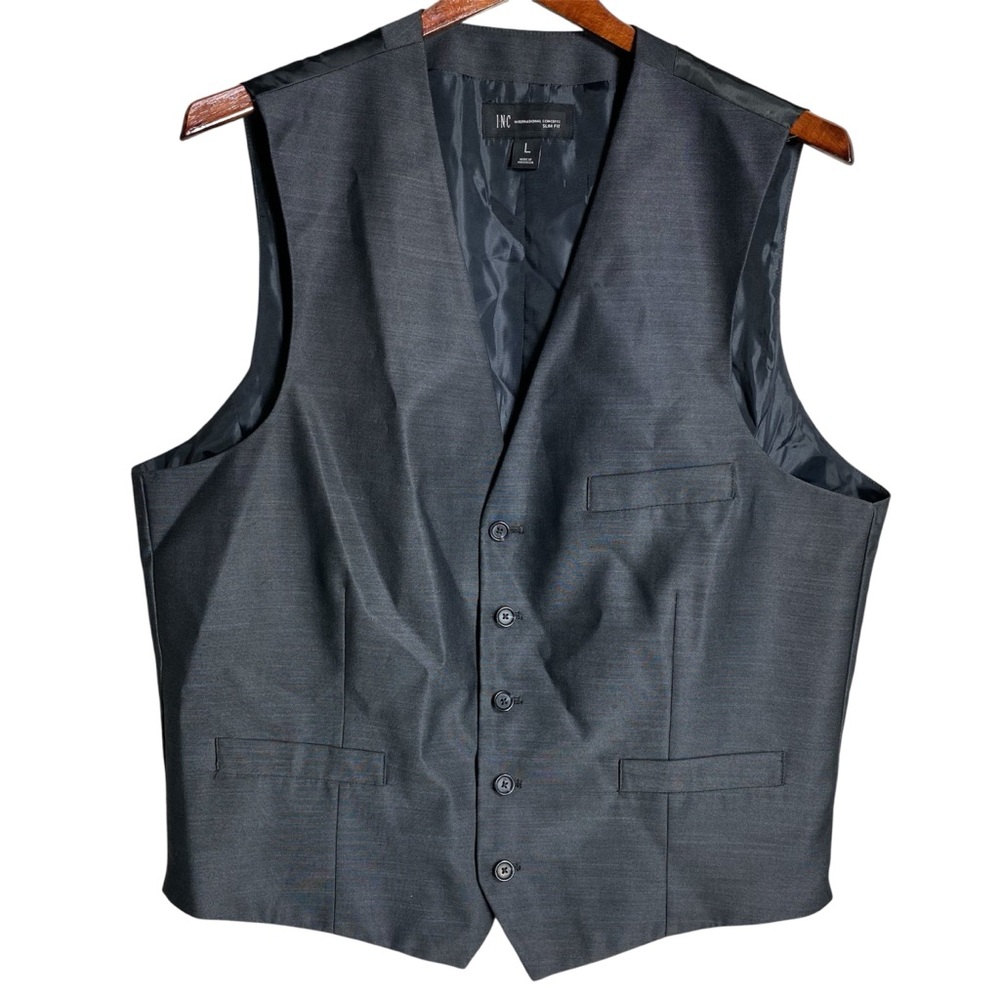 🚨LAST CHANCE Mens Gray Vest Suit
